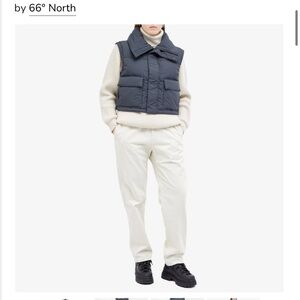 66 North Askja Down Cropped Vest